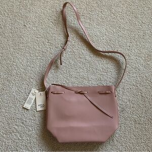 Chic Blush Pink Shoulder Bag with Adjustable Strap